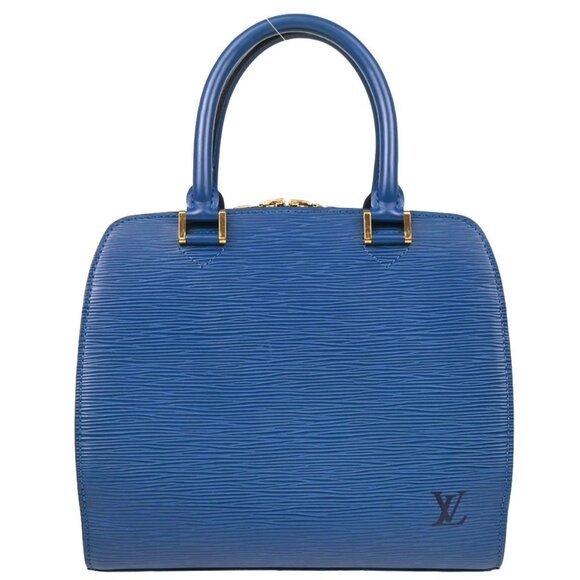 Louis Vuitton Blue Epi Pont Neuf Handbag M52055 MI1908 195638 - Picture 1 of 10